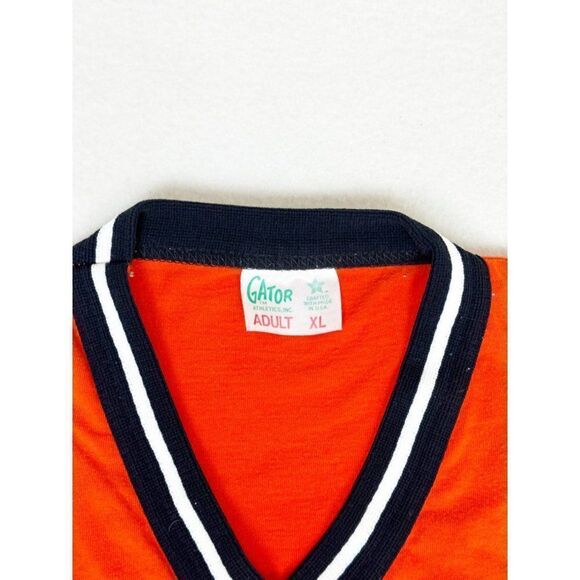 Vintage 80s MLB Baltimore Orioles Baseball Jersey Shirt XL Orange 12 - Picture 5 of 9